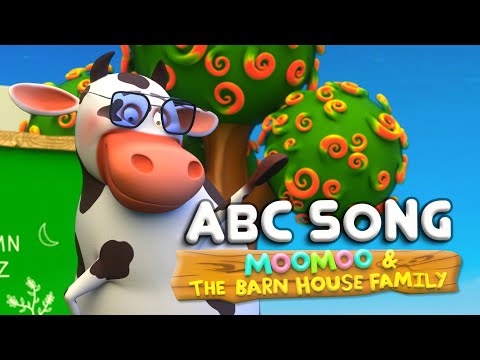 ABC Song - MooMoo & The Barn House Family | #NurseryRhymes #ABCSong