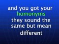 Understanding Synonyms, Antonyms, and Homonyms