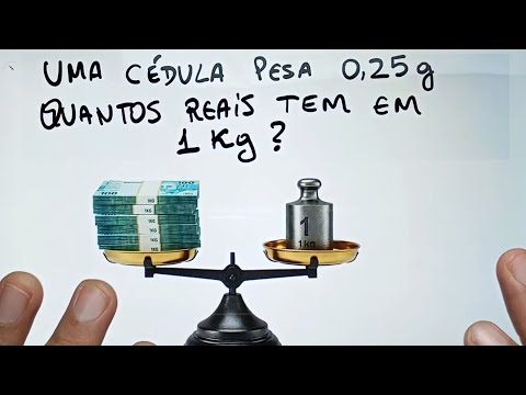 1 Kg de NOTAS DE 100 REAIS são quantos reais?