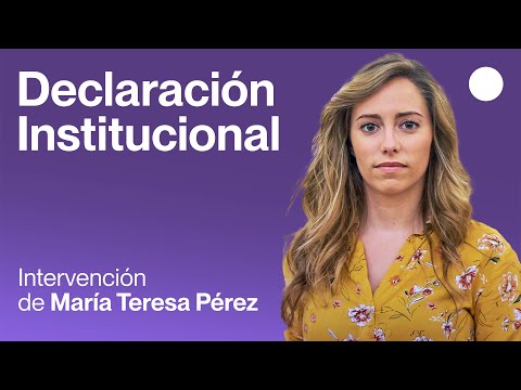 Declaración de María Teresa Pérez tras la DANA.