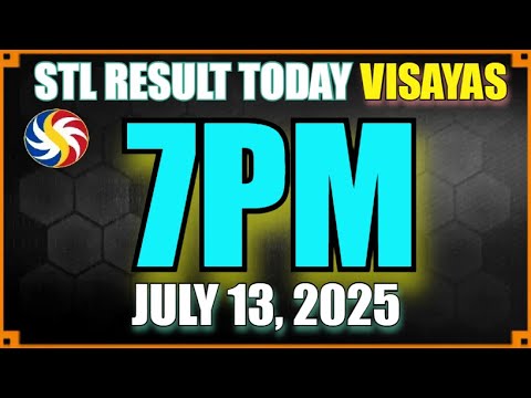 Stl Results Today 7pm VISAYAS July 13, 2025