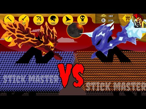 FINAL BOSS VS ARMY 999 ICE SPEARTON VS FIRE SKIN ARMY | STICK WAR LEGACY | STICK MASTER