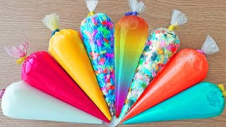 Making Crunchy Relaxing Slime with Oddly Satisfying Piping Bags