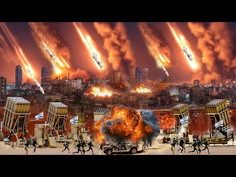 IRON DOME ISRAEL DILUMPUHKAN, STATUS DARURAT TEL AVIV DAN HAIFA! Rudal Iran Terus Hujani Israel