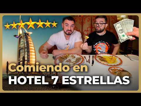 ¿Cómo es el HOTEL MÁS CARO de mi vida con 7 ESTRELLAS y su RESTAURANTE?