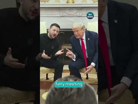 AI videos have been circulating showing Ukrainian President Zelenskyy fighting Trump  #itvnews