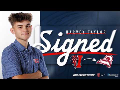 Harvey Taylor signs with the University of Mobile thumbnail