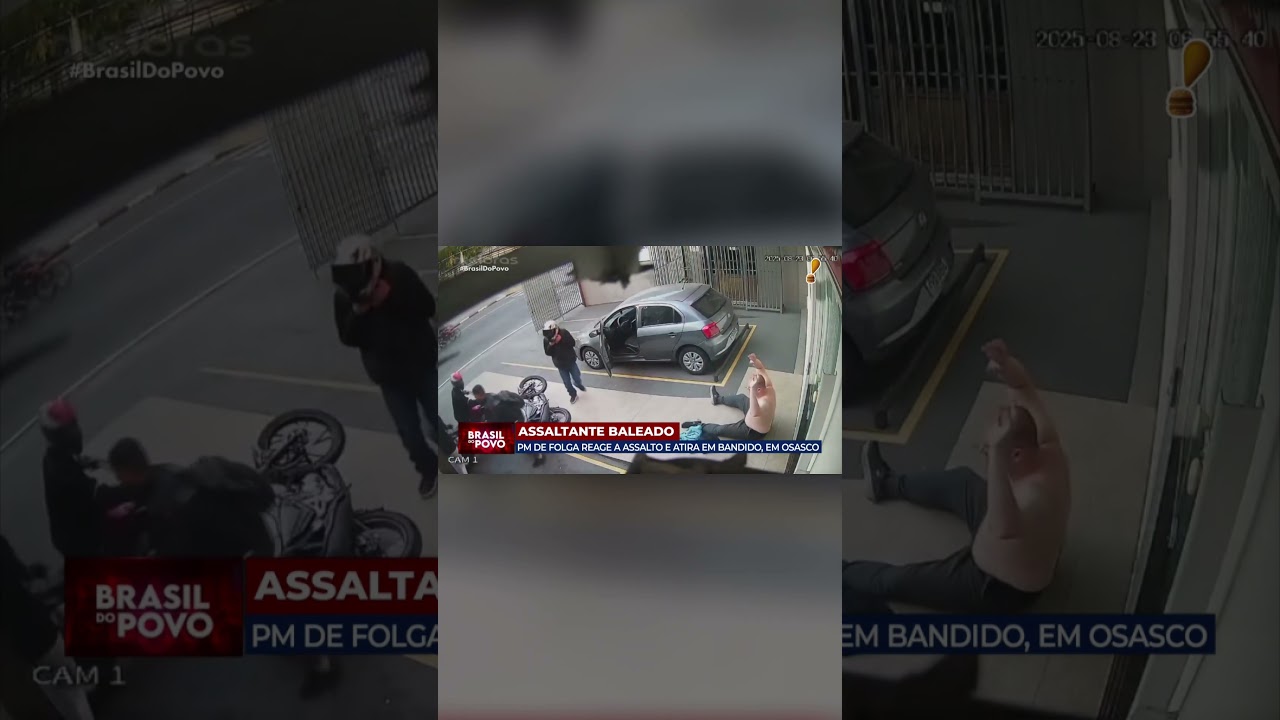 PM de folga reage a assalto e Datena dispara: “Fez o que tinha que fazer”