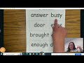 High Frequency Words Mastery: Unit 6 Week 1