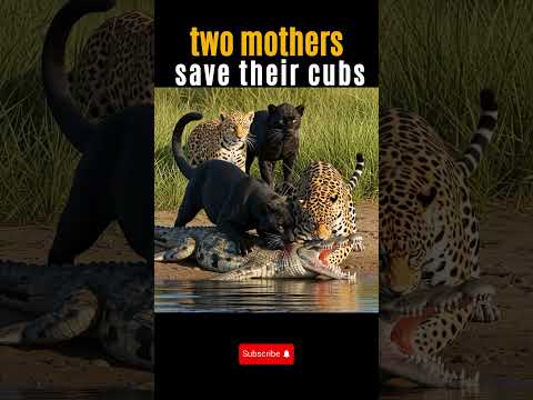 Jaguar & Black Panther Unite Against Giant Crocodile | Epic Jungle Battle!