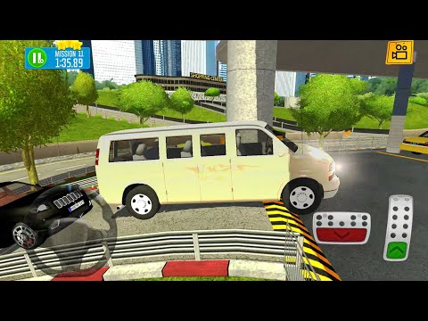 Police Patrol VAN Drive On Multi Floor Shopping Mall - Parking Sim #20 - Android Gameplay