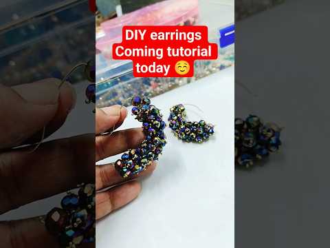 Gajra Earrings 😍 | DIY Handmade Jewelry Coming Today 🌸 #shorts #diyearrings #youtubeshorts #craft