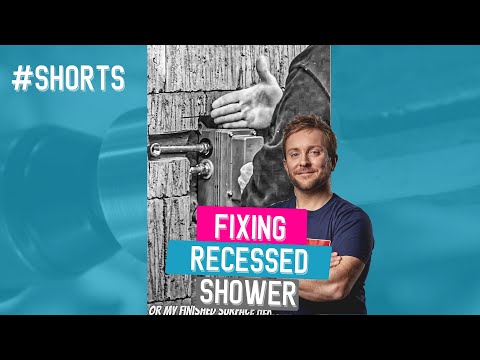 How to chase a shower valve into brick wall #Shorts