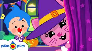 Halloween Peek-A-BOO! 👻 Color Mixing Bubbles 🧙🏻 | Halloween Kids Songs & Nursery Rhymes by Plim Plim