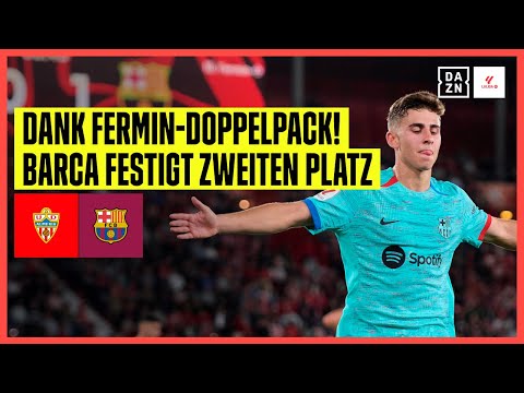 Fermin Lopez trifft doppelt! Barca souverän: Almeria - FC Barcelona | LaLiga | DAZN Highlights