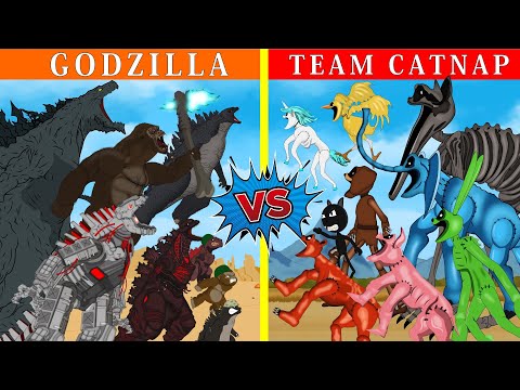 TEAM GODZILLA & KONG vs Catnap & Dogday, Zoonomaly MONSTERS: If Boundary Changes? - FUNNY CARTOON