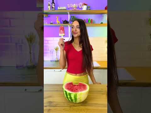 آيس كريم البطيخ 😱🍉| حلوى صحية!