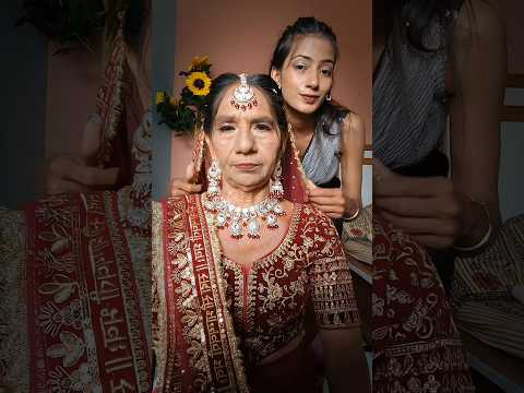sasu ma ko phir se dulhan banaya ๐ฅฐ #bridalmakeup #dulhanmakeup