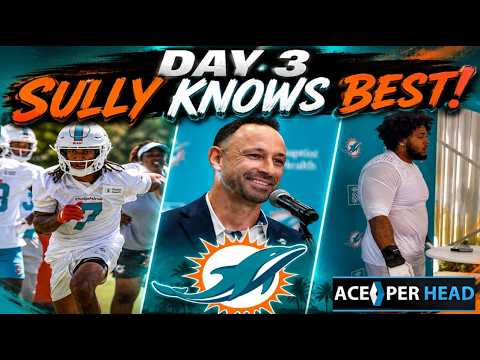 Dolphins Camp Day 3: Sullivan PROVING to be the MAN!