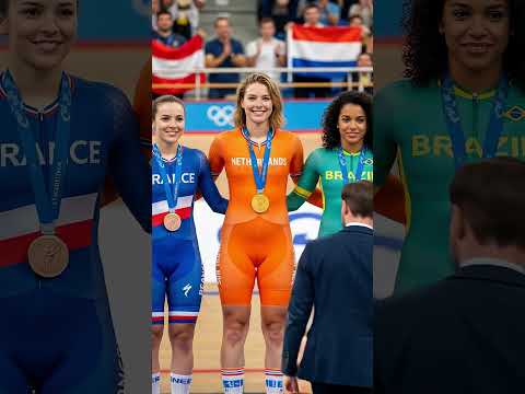 🚴🏻‍♀️🏅The Most Beautiful Cyclists | France🇫🇷 Netherlands🇳🇱 Brazil🇧🇷 | Medalists Ceremony! #cycling