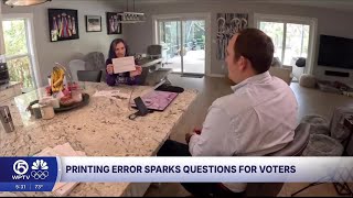 Printing error informs voters that wrong candidate dropped out