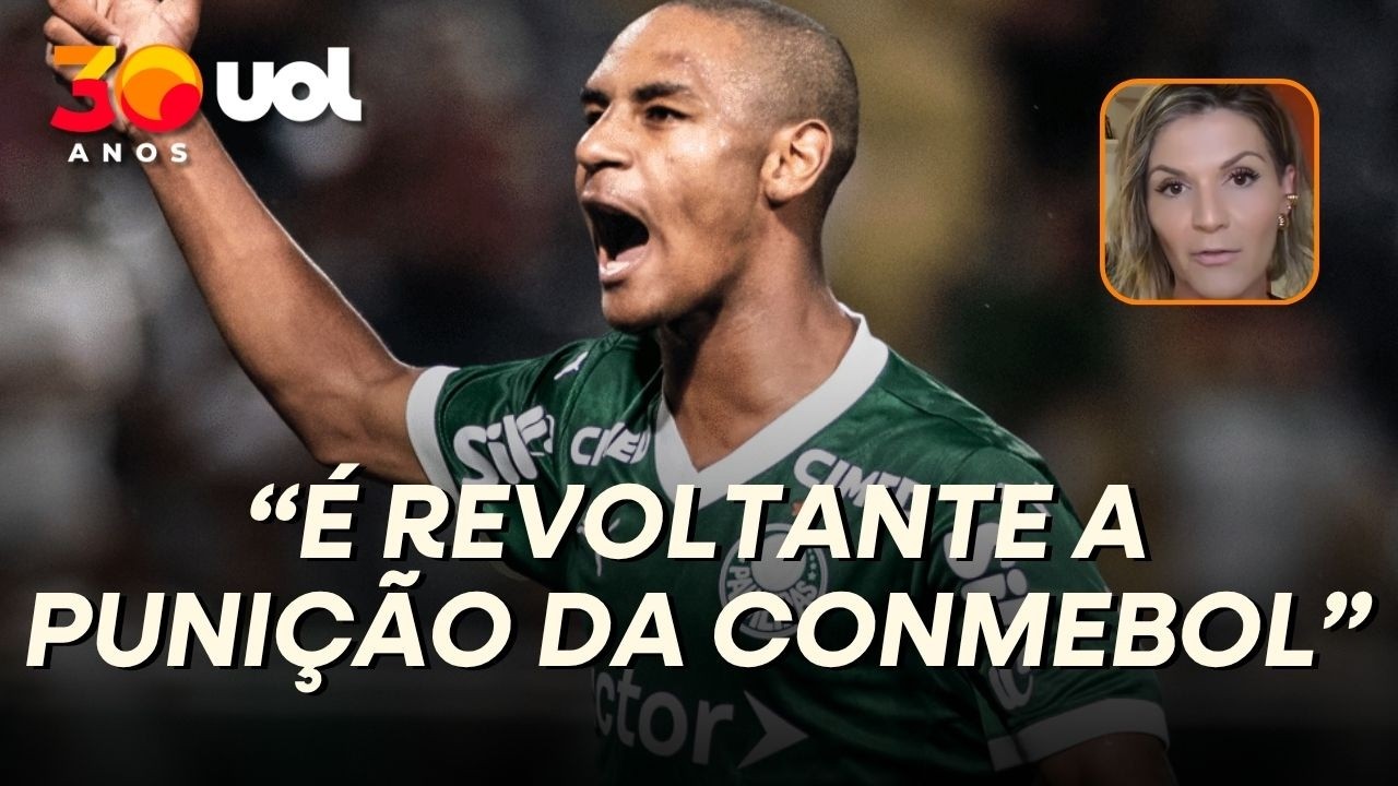 JOGADOR DO PALMEIRAS É PUNIDO POR ATO CONTRA RACISMO: 'REVOLTANTE A SOLUÇÃO DA CONMEBOL', DIZ ALICIA