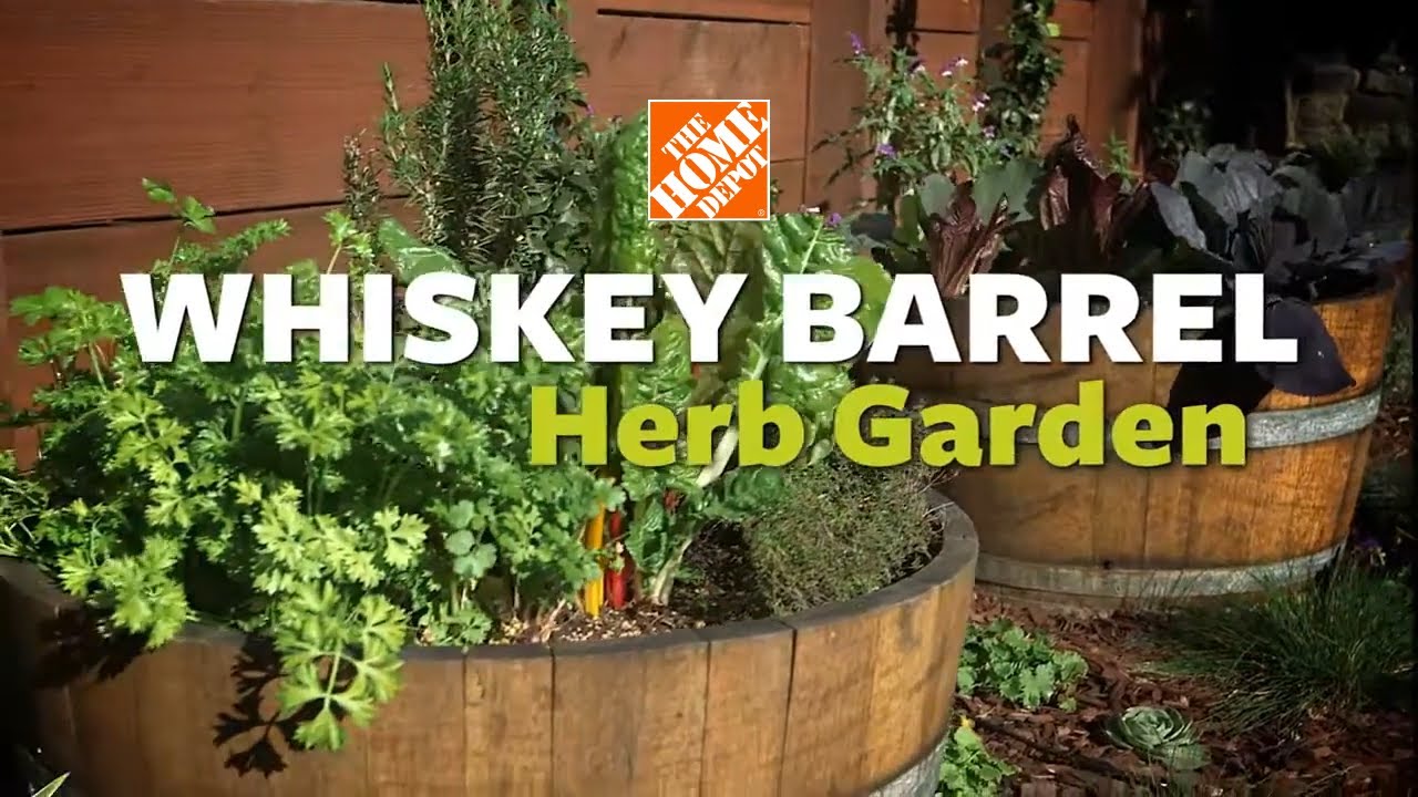 How to Make a Garden Half Barrel Whiskey Planter