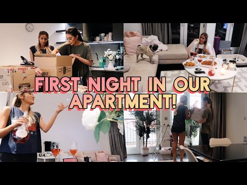 MOVING IN DAY + FIRST NIGHT IN OUR APARTMENT! | MOVING VLOG 3