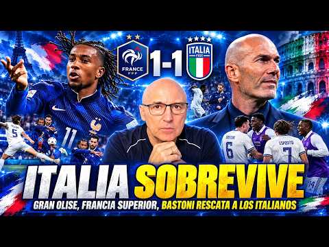 ITALIA RESISTE A LA FRANCIA <strong>DE</strong> ZIDANE: SENSACIONAL <strong>OLISE</strong>, SALVADOR BASTONI