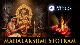 Mahalakshmi Stotram 🎶 | Vara Mahalakshmi Special Pooja Song 🙏 | T. S. Ranganathan | AI - Video
