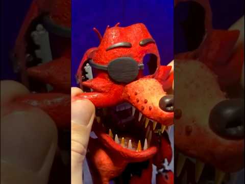 Assembling Foxy figure out of clay | FNAF Movie #shorts #fnaf #fnafmovie
