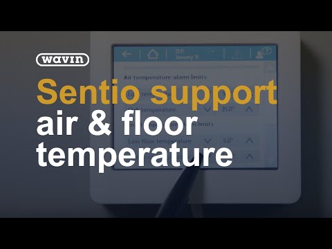 Sentio  Support - how to set air & floor temperature