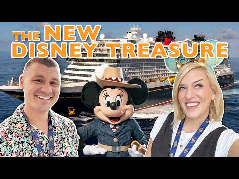 We Sailed On The Disney Treasure! NEW Cruise Ship: Part 1 Haunted Mansion Bar, Marvel, Room Tour