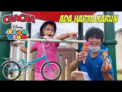 NAIK SEPEDA BARU CARI HARTA KARUN feat. CHACHA MINIS TSUM TSUM
