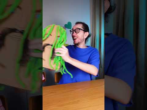 Make Hair and a Moustache out of threads! Learn to cut! 🙂