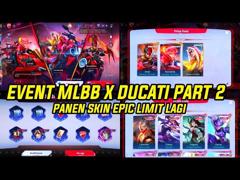 EVENT MLBB X DUCATI PART2 ! 10X DRAW DI JAMIN DAPAT SKIN EPIC ATAU COLLETOR EVENT PANEN SKIN