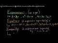 Classification of Expressions and Equations
