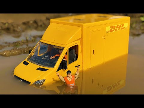 RC Bruder Tractor in Motion video for Kids! Trucks at work!