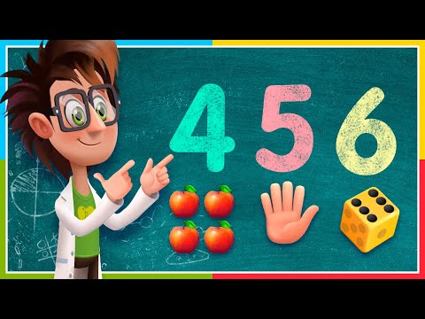 Numbers 4, 5 and 6 🖐  Lessons for kids 🖐  IntellectoKids Classroom 🎓  Educational Video