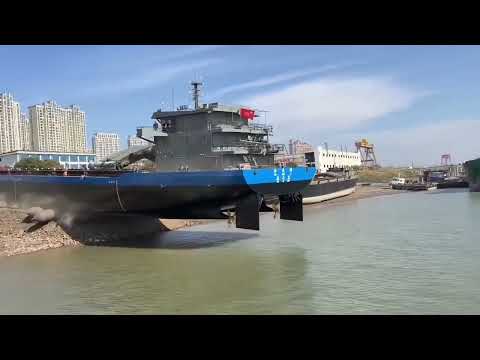With love, from China. Super crazy ship launching