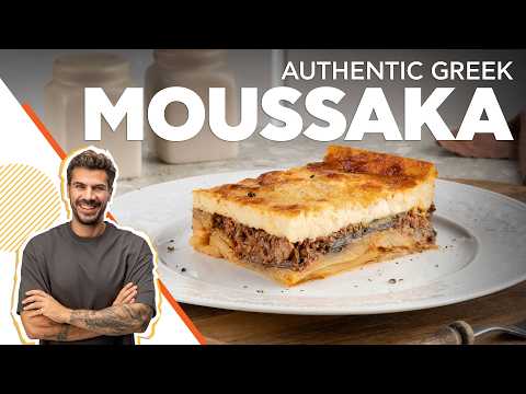 Authentic Greek Moussaka | Baking With Akis