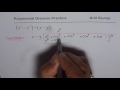 Polynomial Division Concepts and Techniques