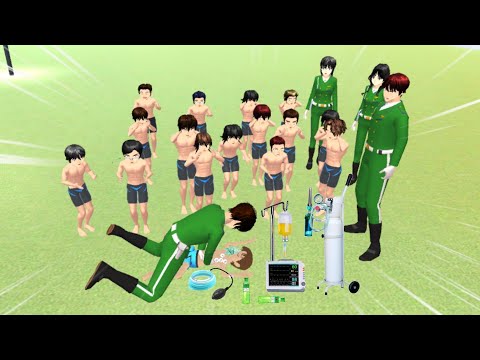 IVAN TIBA TIBA SESAK NAFAS DI LATIHAN BARAK MILITER || Drama Sakura School Simulator