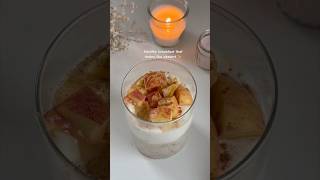 High Protein Salted Caramel & cinnamon overnight oats | Healthy breakfast that tastes like dessert