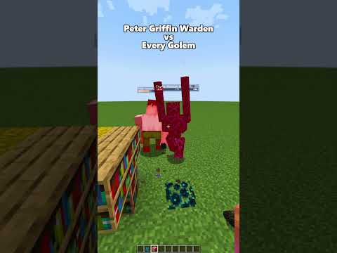 Minecraft Peter Griffin Warden vs Every Golem💀(もういいよ) #shorts