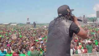 Marioo Performing at the 2025 CCM Presidential Campaigns Launching Event at Kawe, Dar es Salaam.