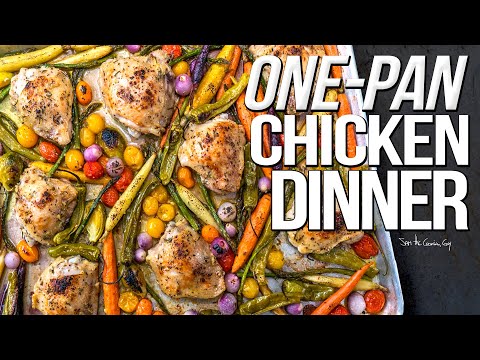 One pan chicken dinner (keto) 4k #95