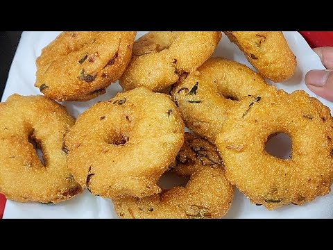 no soak no grind ready in 15 minutes | instant spongy medu vada | suji medu vada