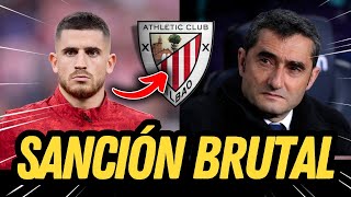 🚨¡URGENTE! SANCET SUSPENDIDO DOS PARTIDOS ¡AFICIÓN EN SHOCK ESTA NOCHE!⚽⚡ ATHLETIC CLUB NOTICIAS