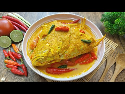 RESEP GULAI KEPALA IKAN KAKAP ALA RM PADANG RASANYA ENAK TIDAK BAU AMIS